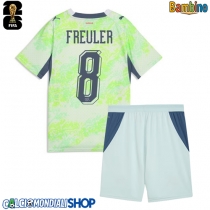 Maglie da calcio Svizzera Remo Freuler #8 Seconda Maglia Bambino Mondiali 2026  Manica Corta + Pantaloni corti)